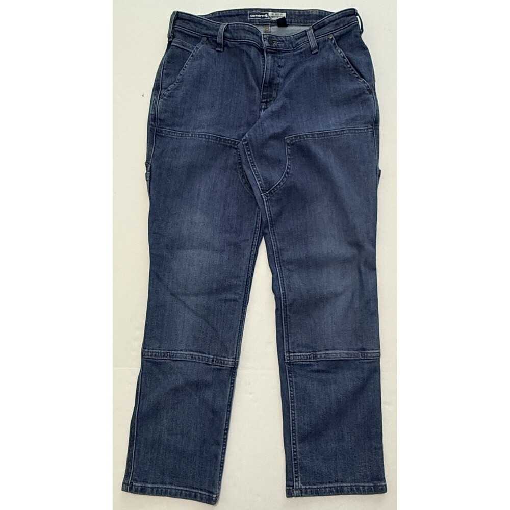 Carhartt Relaxed Fit Jeans Women’s 10 (30X28) Regular Double Knee Straight Leg